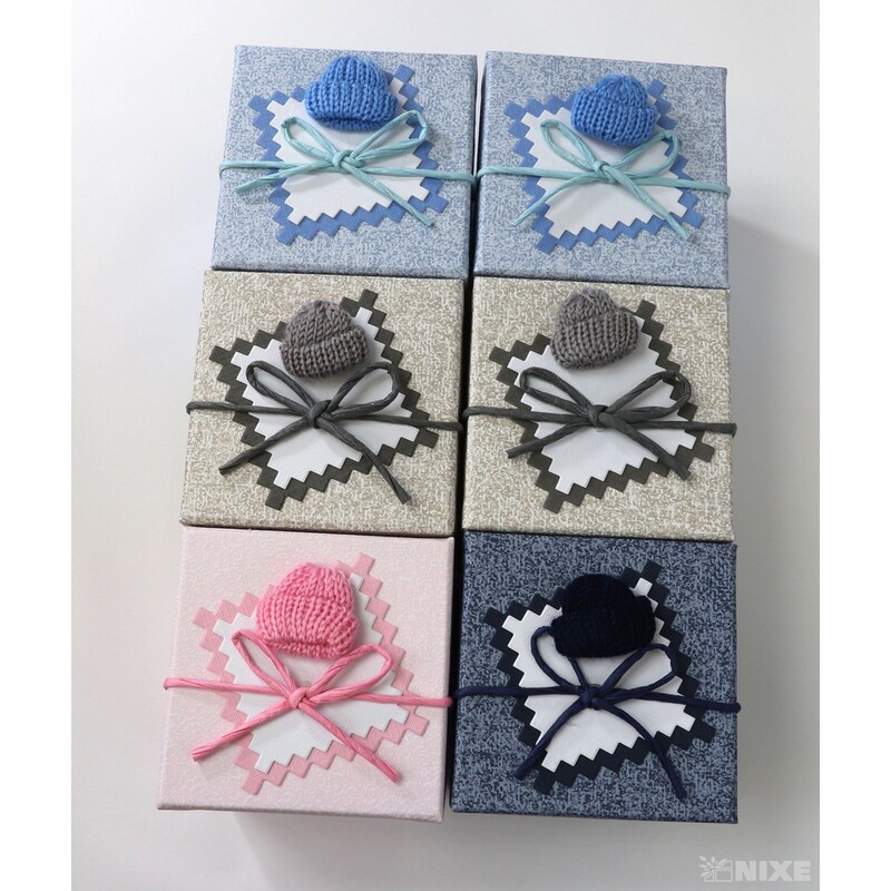 KRABICE 6ks 11x13cm*MIX BAREV