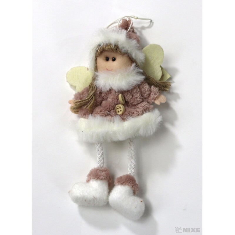 ZÁVĚS VÁNOCE 12ks 17cm*RŮŽOVÁ