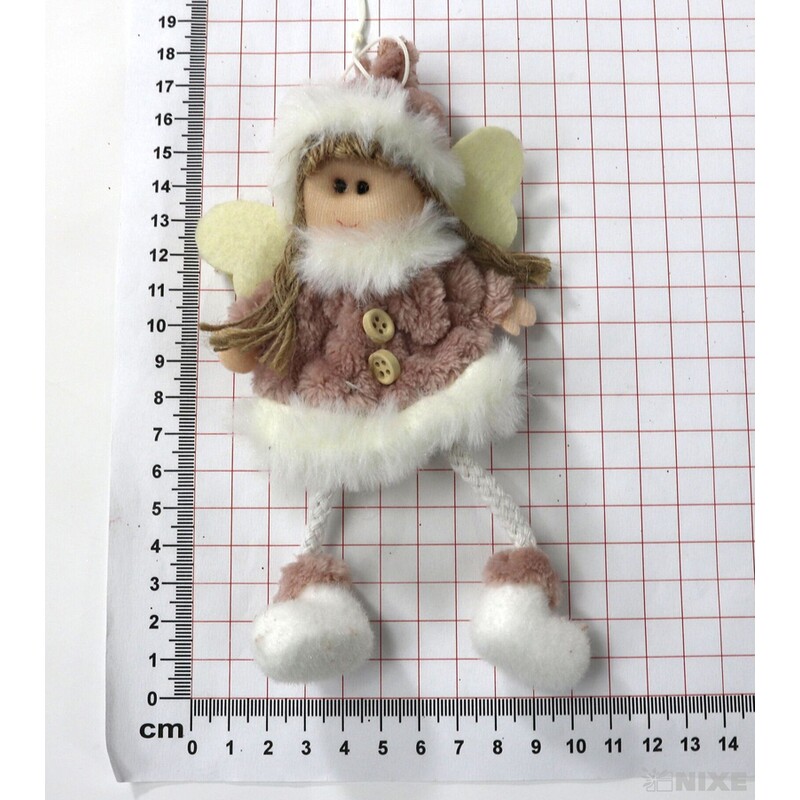 ZÁVĚS VÁNOCE 12ks 17cm*RŮŽOVÁ