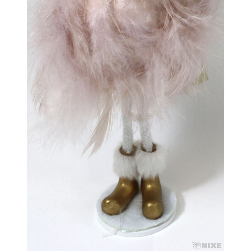 ANDĚL 20cm 12ks*RŮŽOVÁ