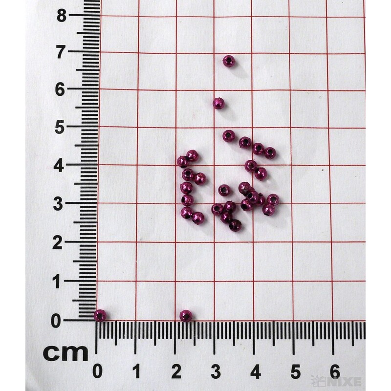 KORÁLKY 3mm 50g METAL*RŮŽOVÁ