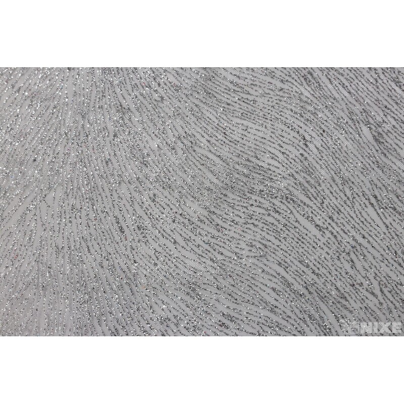 ORGANZA BRONZING 39cmx10yd*STŘÍBRNÁ