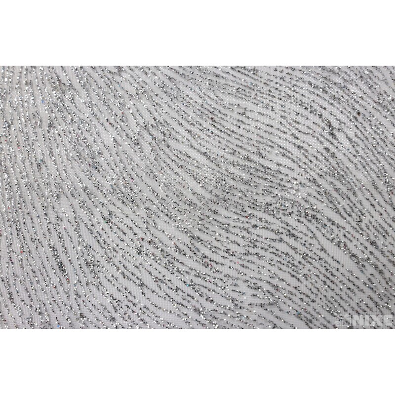 ORGANZA BRONZING 39cmx10yd*STŘÍBRNÁ