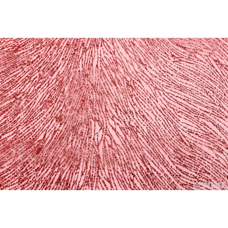 ORGANZA BRONZING 39cmx10yd*ČERVENÁ