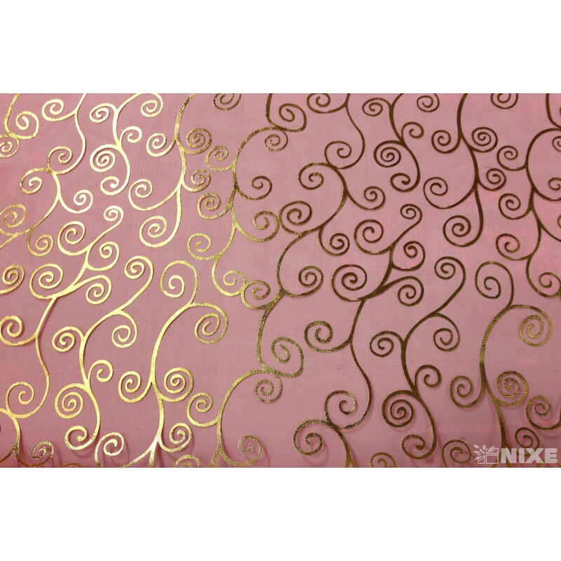 ORGANZA VZOR 706 39cmx10yd*ČERVENÁ