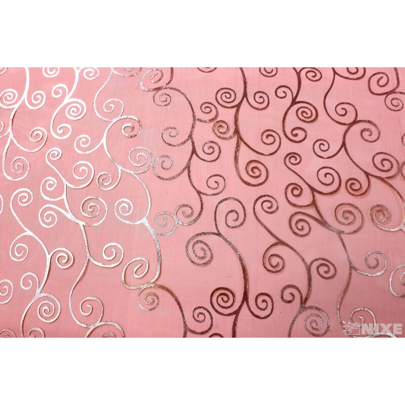 ORGANZA VZOR 706 39cmx10yd*ČERVENÁ