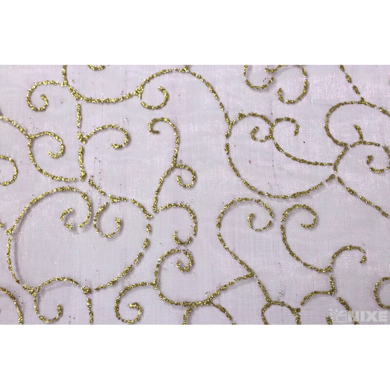 ORGANZA VZOR 621 39cmx10yd*FIALOVÁ