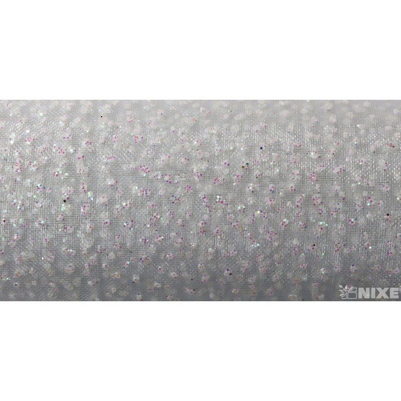 ORGANZA BRONZING 696 12cmx10yd*BÍLÁ