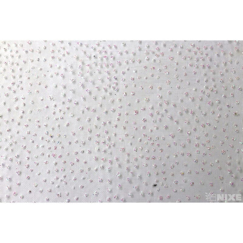 ORGANZA BRONZING 696 12cmx10yd*BÍLÁ