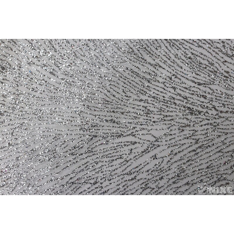 ORGANZA BRONZING 610 12cmx10yd*STŘÍBRNÁ