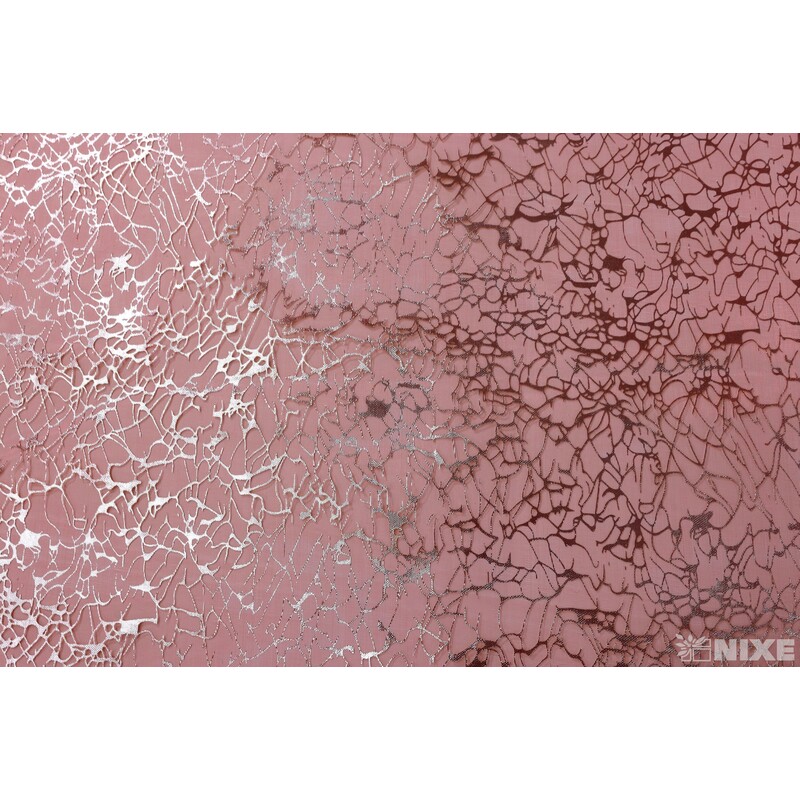 ORGANZA VZOR 699 39cmx10yd*ČERVENÁ