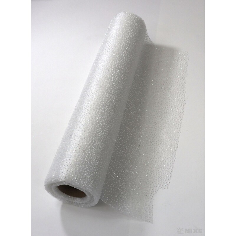 ORGANZA VZOR 696 39cmx10yd*BÍLÁ