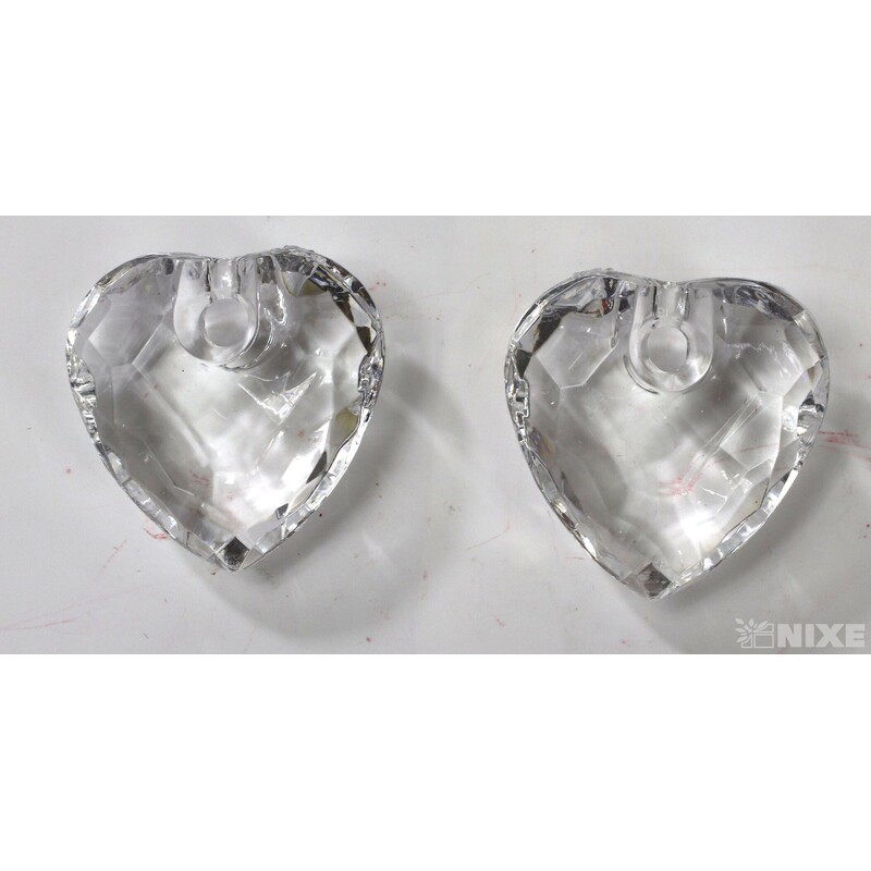 SRDCE NAVL. AKRYL 3cm 20ks*PRŮHLEDNÁ