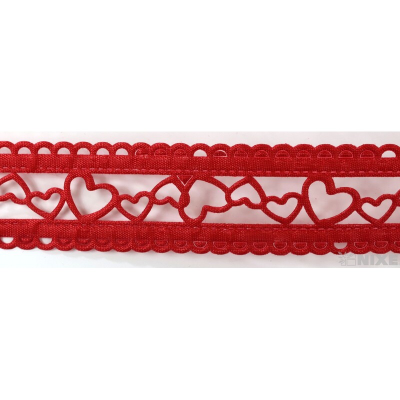 STUHA 2703 25mmx10yd SRDCE*MIX BAREV