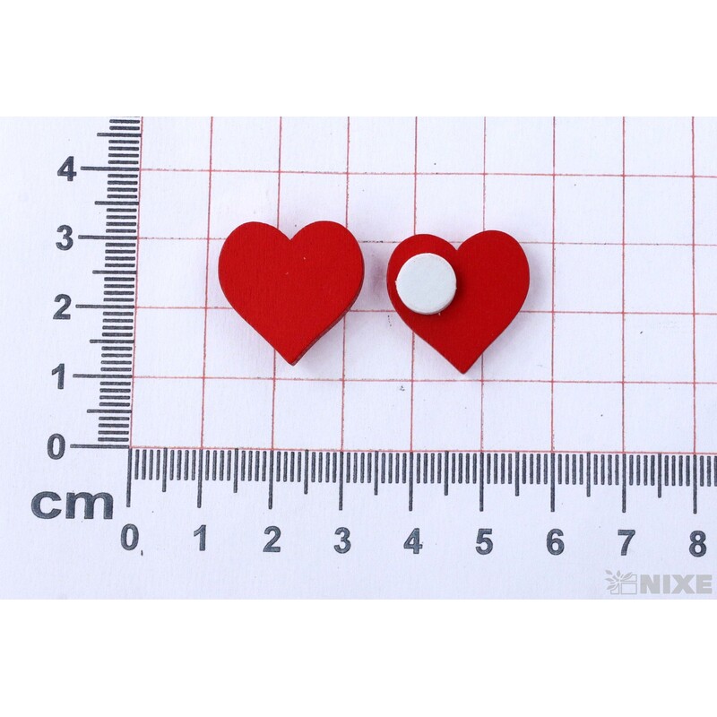 SRDCE NALEP. 2cm 15ks*ČERVENÁ