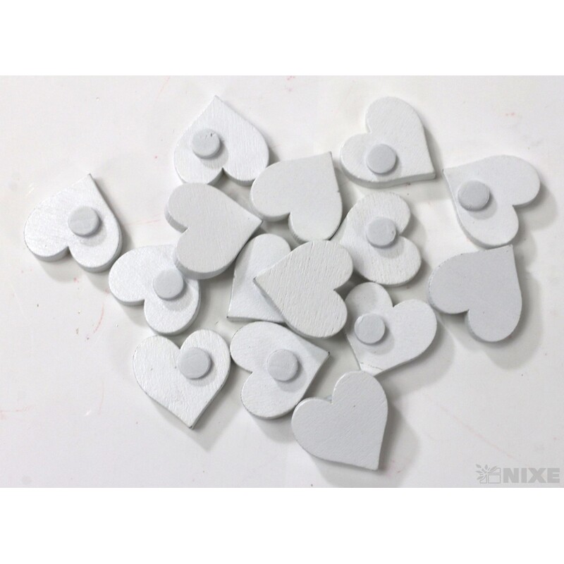 SRDCE NALEP. 2cm 15ks*BÍLÁ