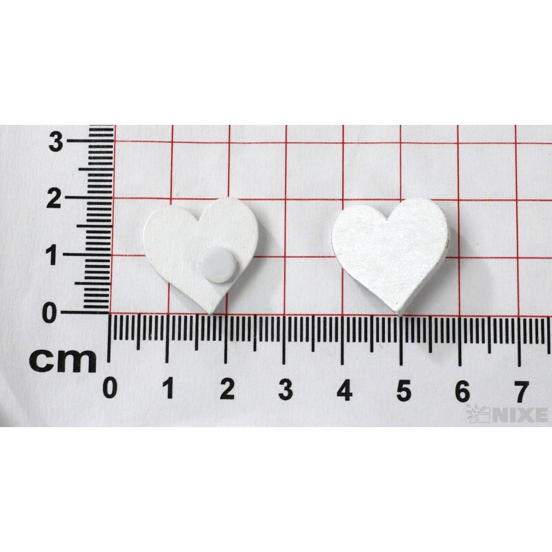 SRDCE NALEP. 2cm 15ks*BÍLÁ