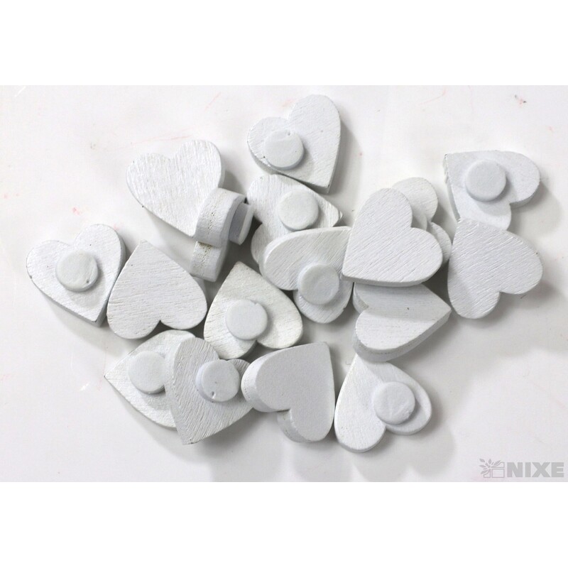 SRDCE NALEP. 1,5cm 20ks*BÍLÁ