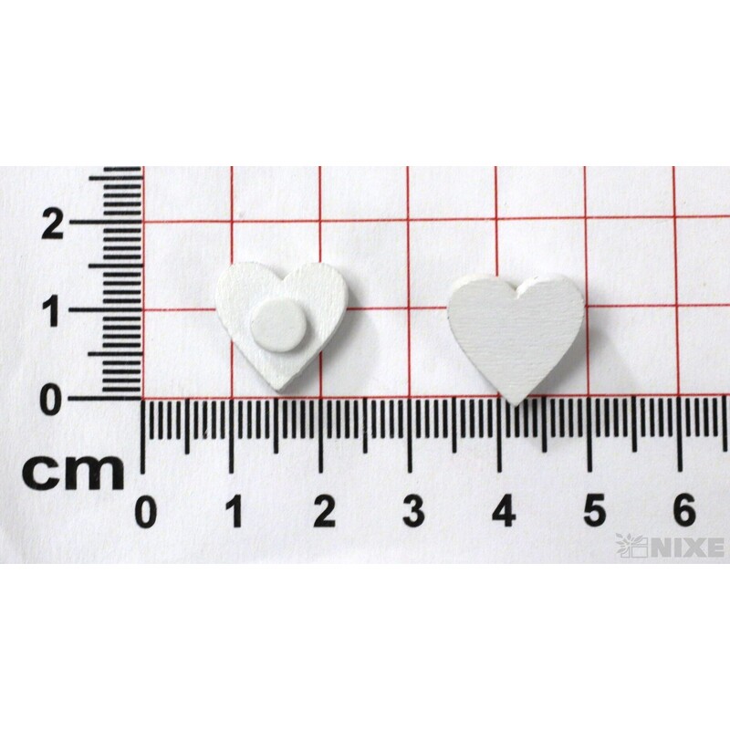 SRDCE NALEP. 1,5cm 20ks*BÍLÁ