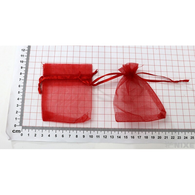 SÁČEK ORGANZA 07,5x10cm*ČERVENÁ