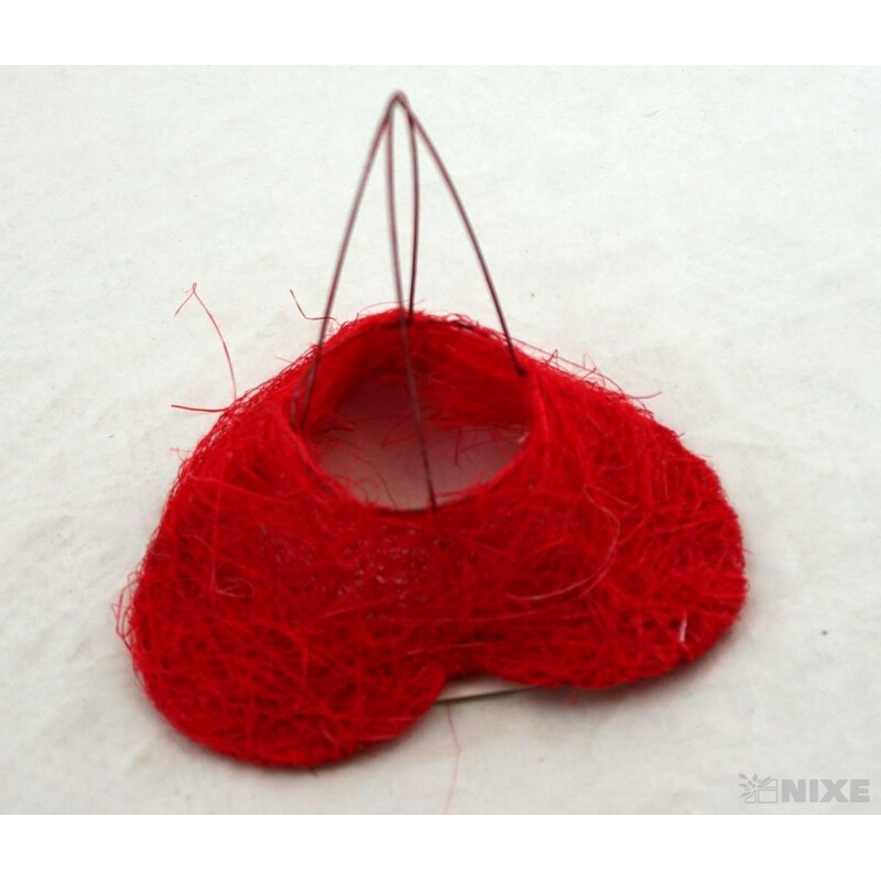 PODLOŽKA SRDCE 15cm 10ks*ČERVENÉ