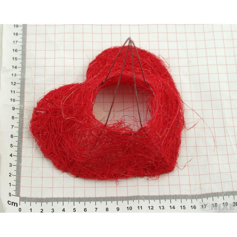 PODLOŽKA SRDCE 15cm 10ks*ČERVENÉ