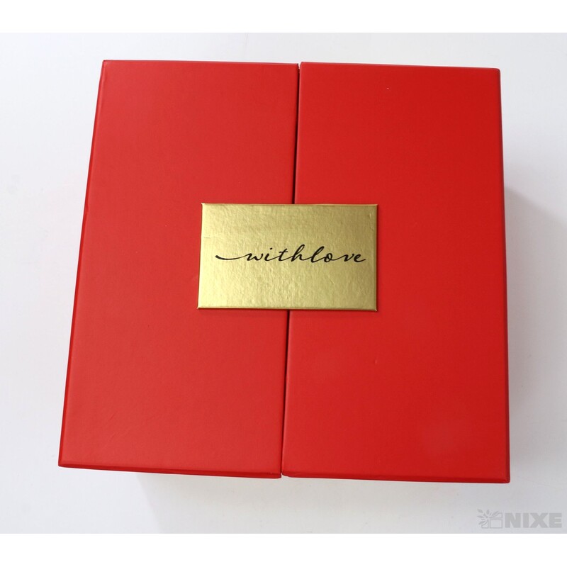 KRABICE 21x12x21cm 19x10x19*ČERVENÁ