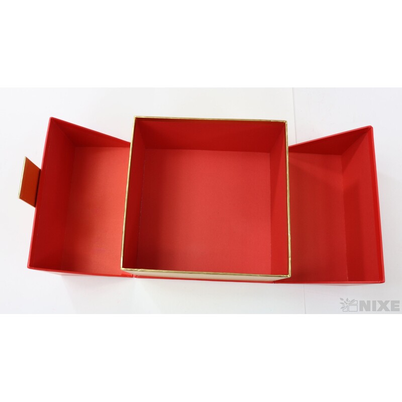 KRABICE 21x12x21cm 19x10x19*ČERVENÁ