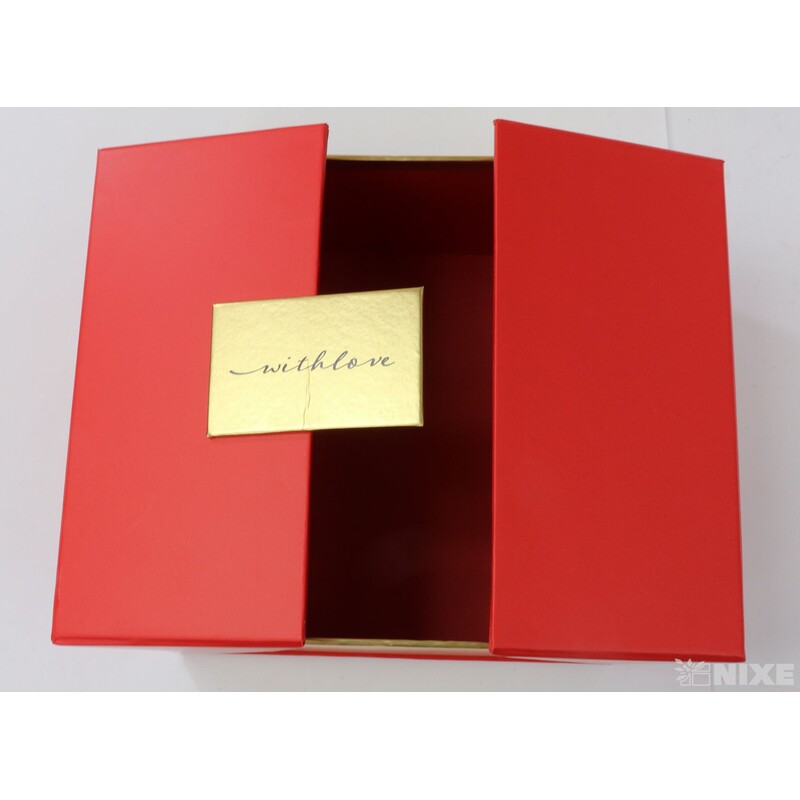 KRABICE 21x12x21cm 19x10x19*ČERVENÁ