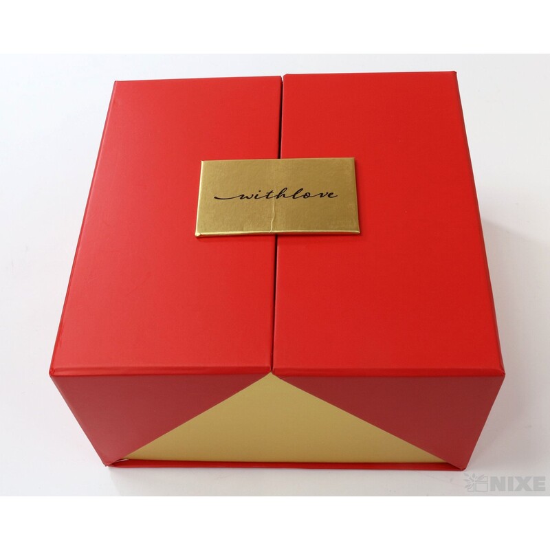 KRABICE 21x12x21cm 19x10x19*ČERVENÁ