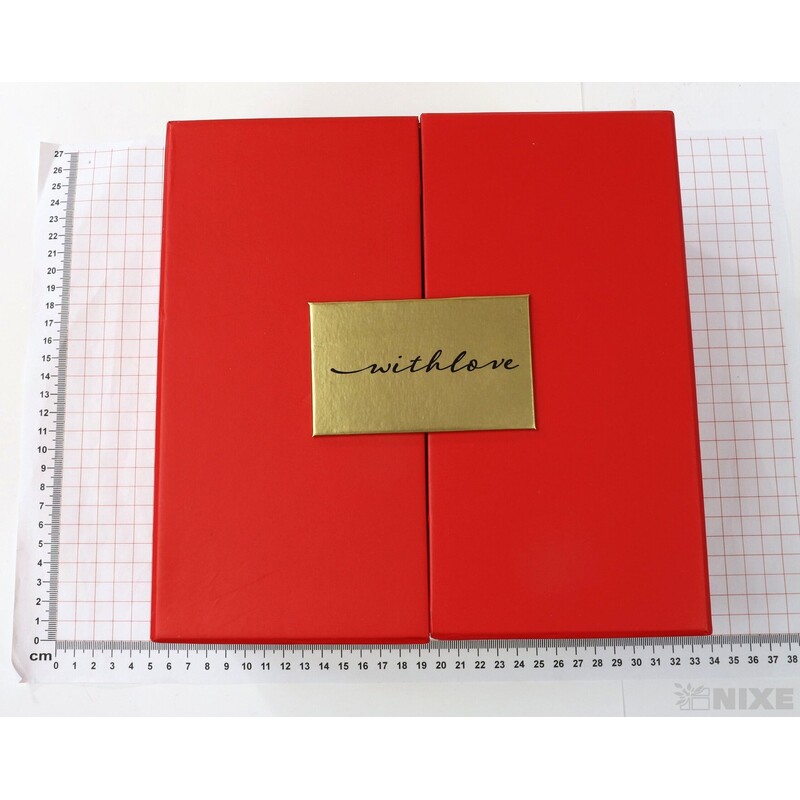 KRABICE 21x12x21cm 19x10x19*ČERVENÁ