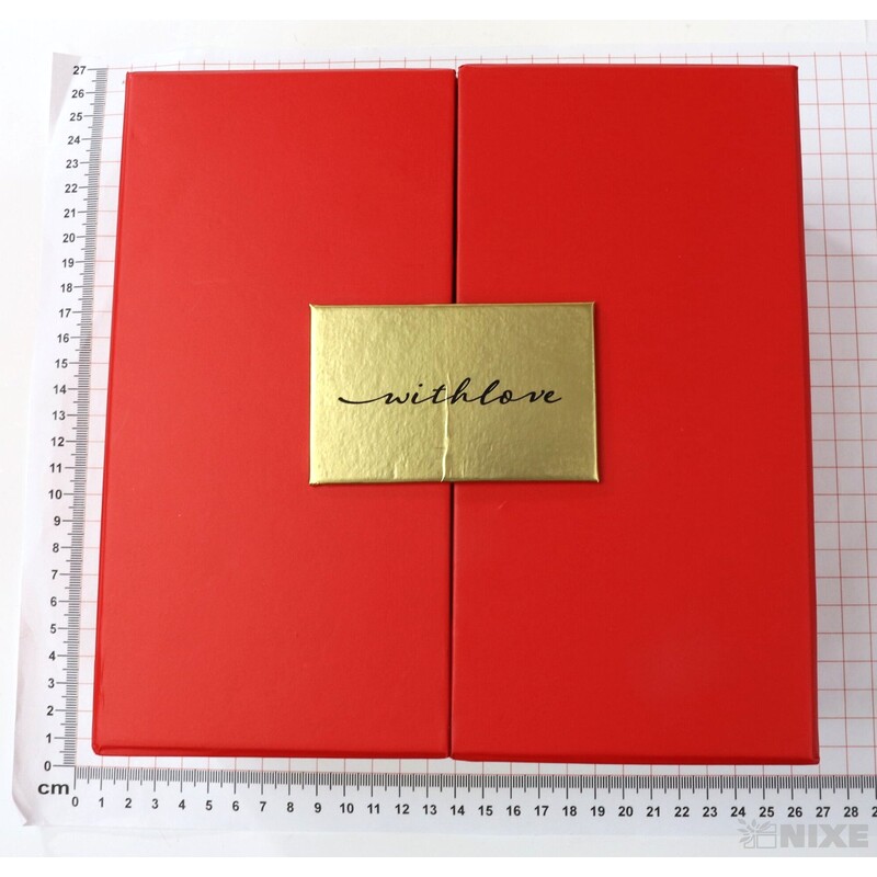 KRABICE 21x12x21cm 19x10x19*ČERVENÁ