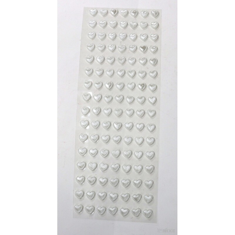 SRDÍČKA NALEP. 1cm 112ks*PERLEŤOVÁ