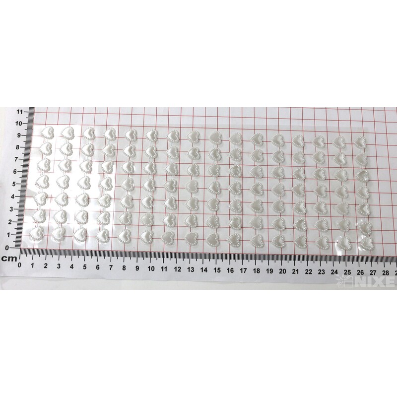 SRDÍČKA NALEP. 1cm 112ks*PERLEŤOVÁ