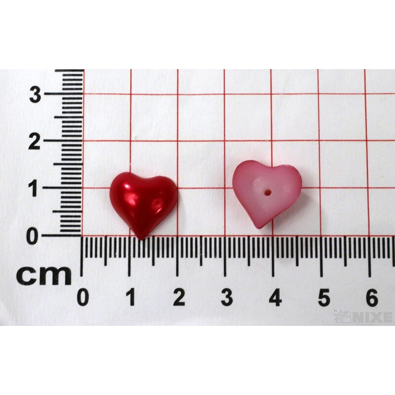 SRDÍČKA NALEP. 1,5cm 60ks*ČERVENÁ