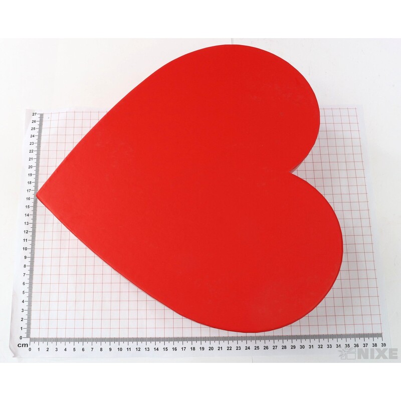 KRABICE SRDCE 3ks 33x11cm 28x10 25x9*ČERVENÁ