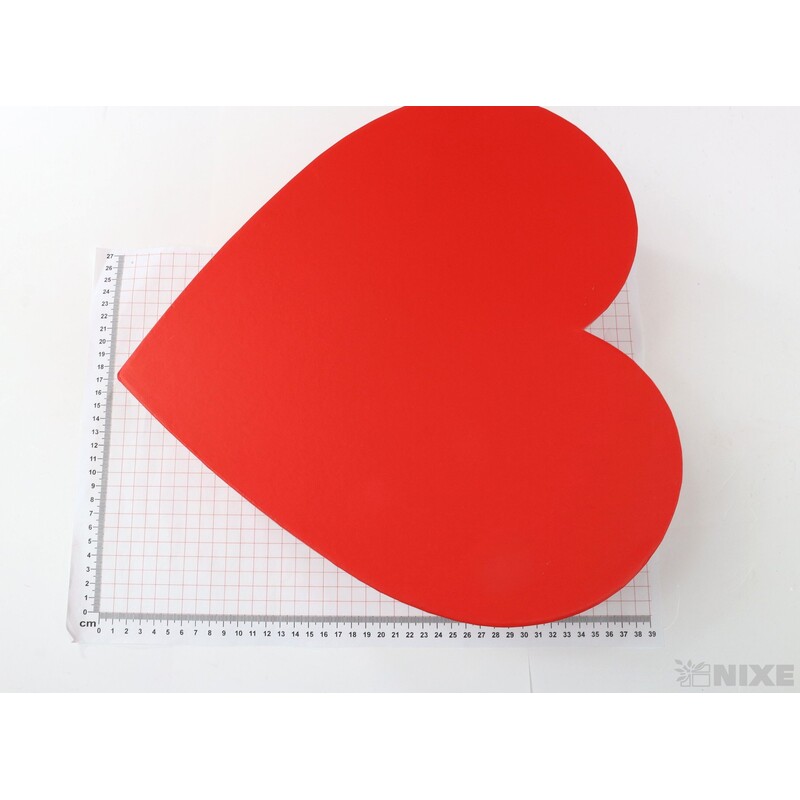 KRABICE SRDCE 3ks 33x11cm 28x10 25x9*ČERVENÁ