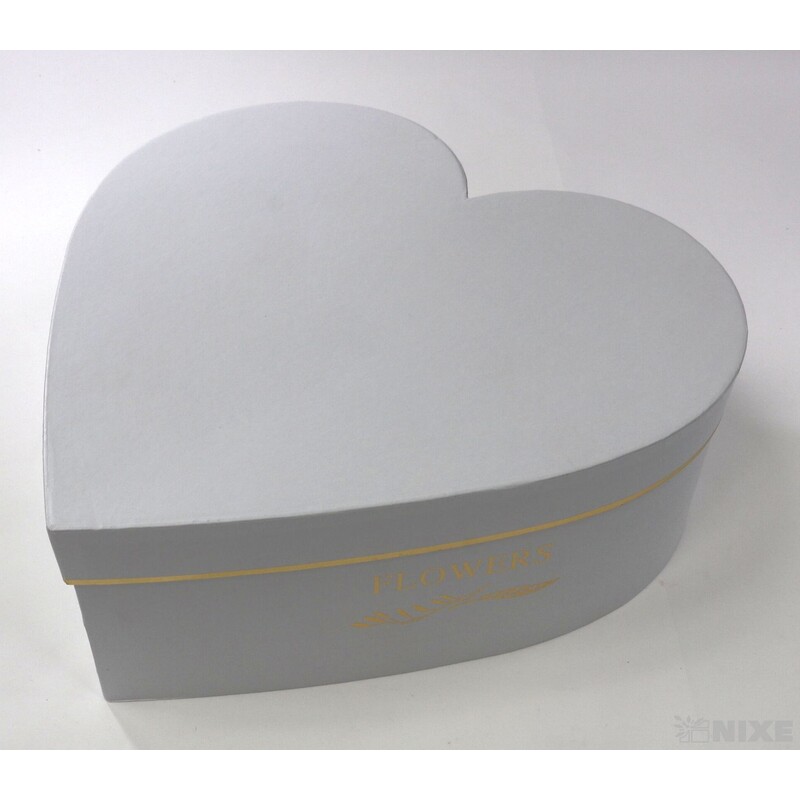 KRABICE SRDCE 3ks 33x11cm 28x10 25x9*BÍLÁ