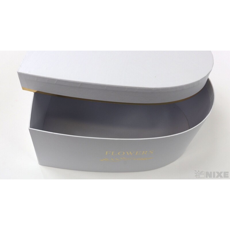 KRABICE SRDCE 3ks 33x11cm 28x10 25x9*BÍLÁ