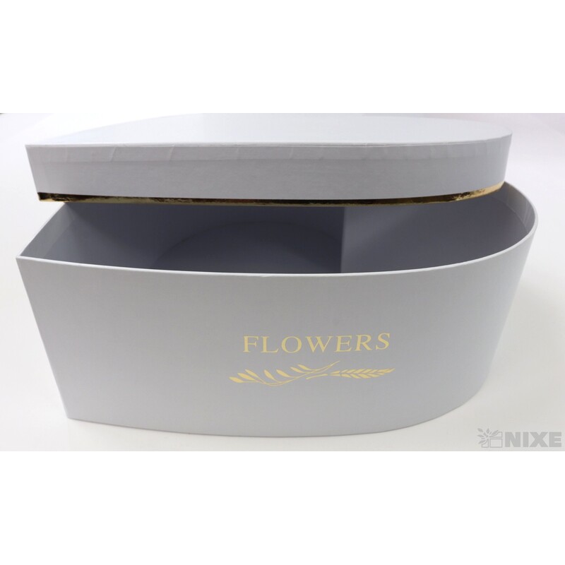 KRABICE SRDCE 3ks 33x11cm 28x10 25x9*BÍLÁ