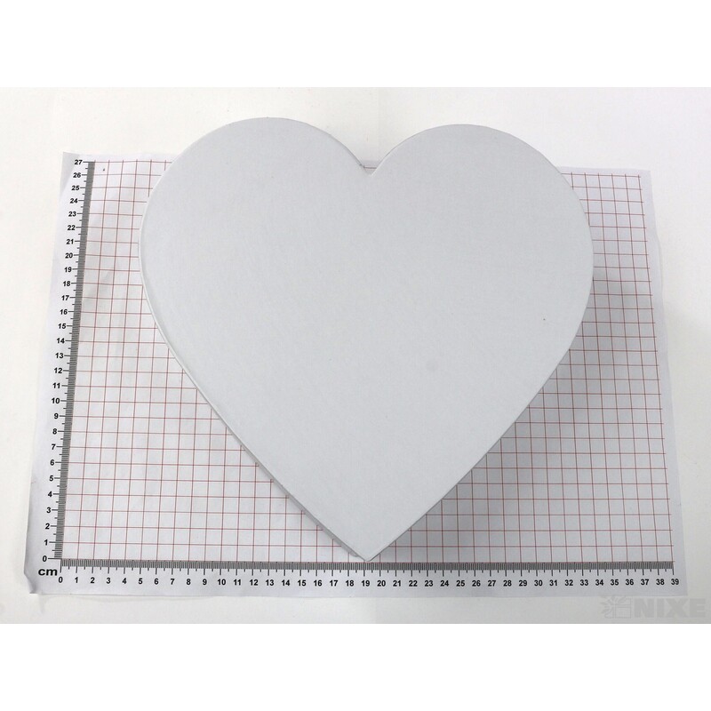 KRABICE SRDCE 3ks 33x11cm 28x10 25x9*BÍLÁ