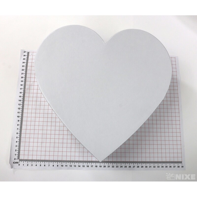 KRABICE SRDCE 3ks 33x11cm 28x10 25x9*BÍLÁ