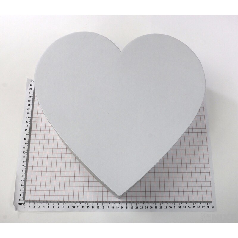 KRABICE SRDCE 3ks 33x11cm 28x10 25x9*BÍLÁ