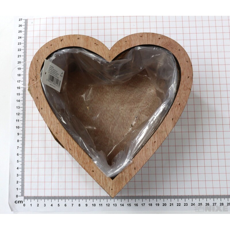 SRDCE DŘEVO 20x10cm*PŘÍRODNÍ