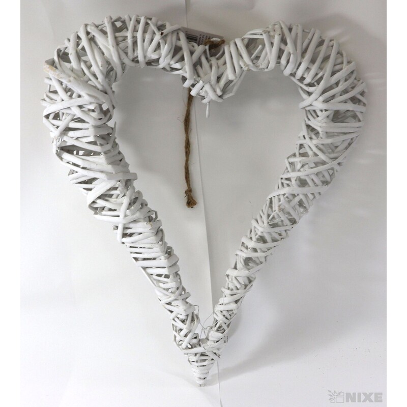 SRDCE ZÁVĚS 44cm*BÍLÁ