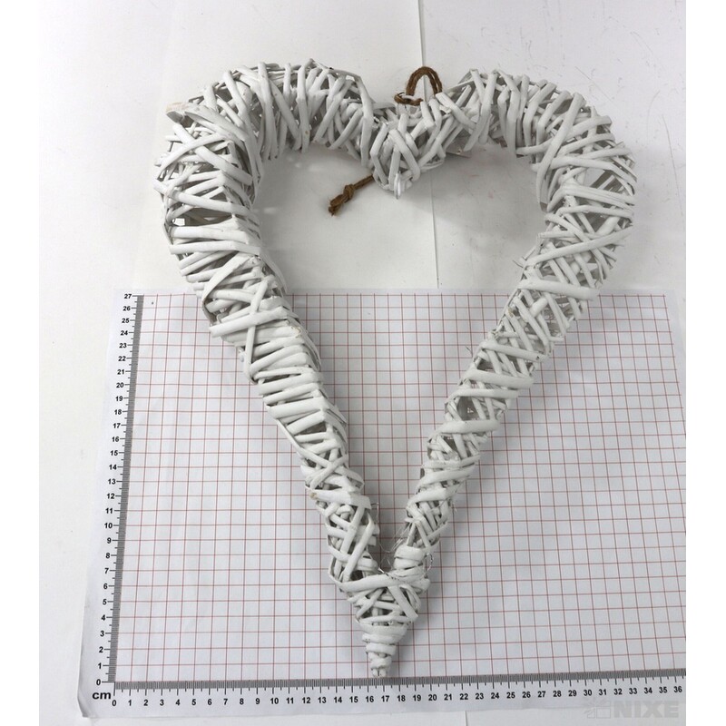 SRDCE ZÁVĚS 44cm*BÍLÁ