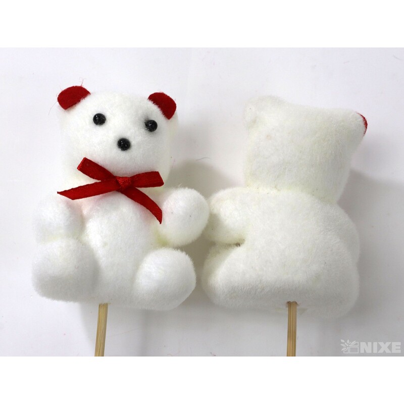 ZÁPICH MEDVÍDEK 6ks 7x22cm*BÍLÁ