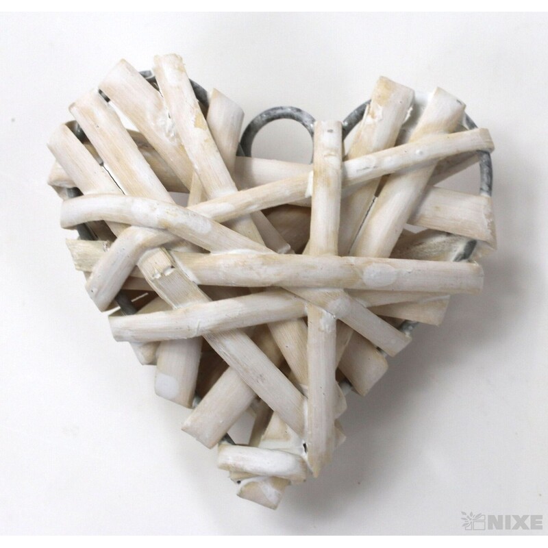 ZÁVĚS SRDCE 5cm*BÍLÁ