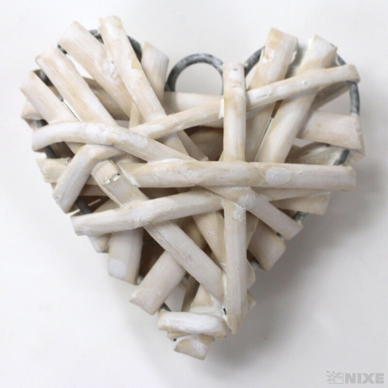 ZÁVĚS SRDCE 5cm*BÍLÁ