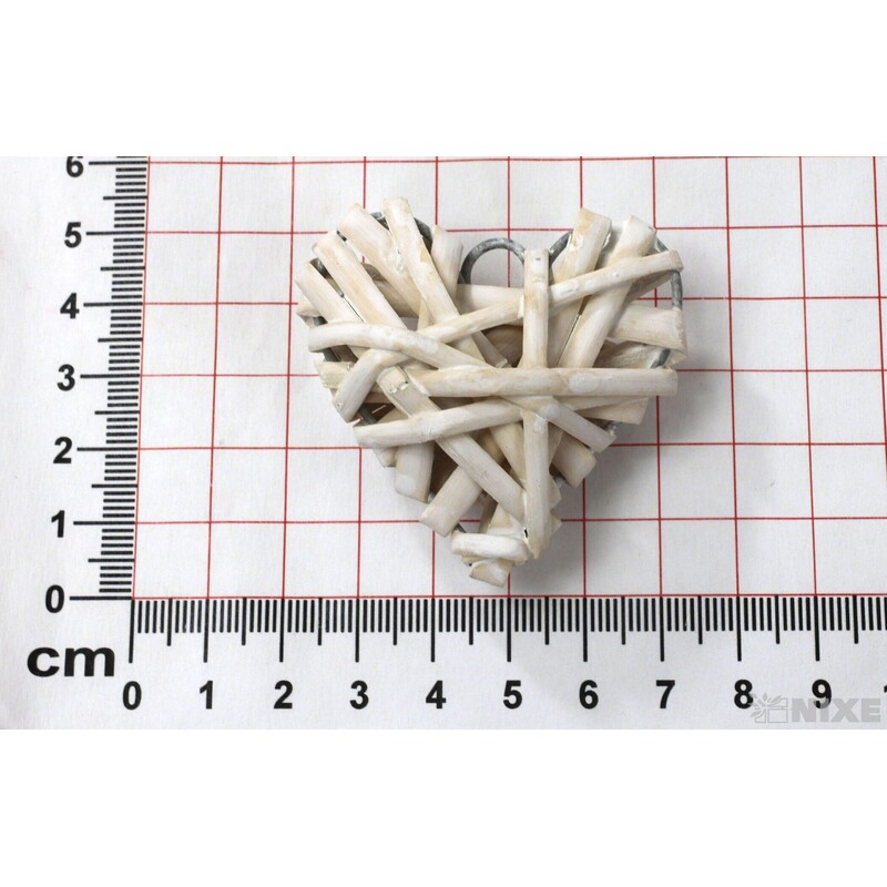 ZÁVĚS SRDCE 5cm*BÍLÁ